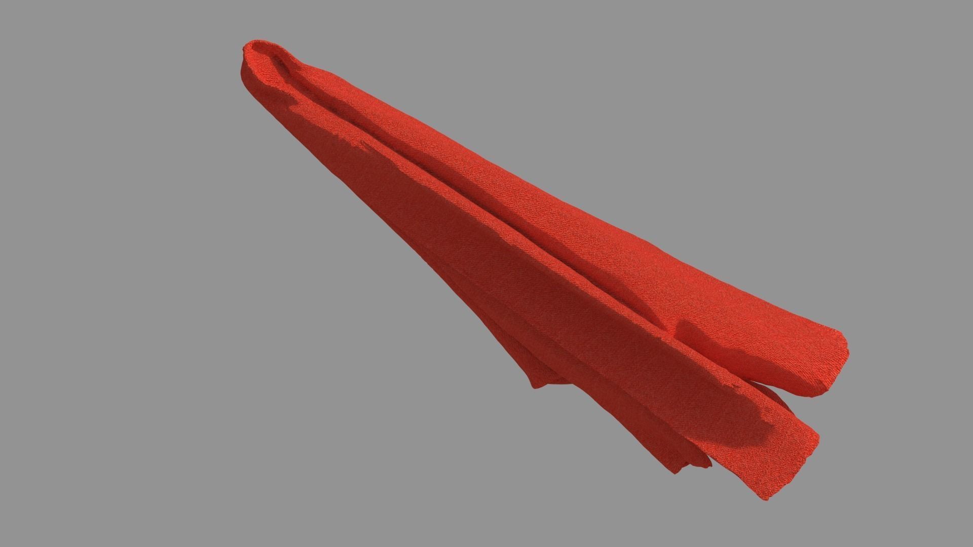 scarf cloth hanging 3D model_4