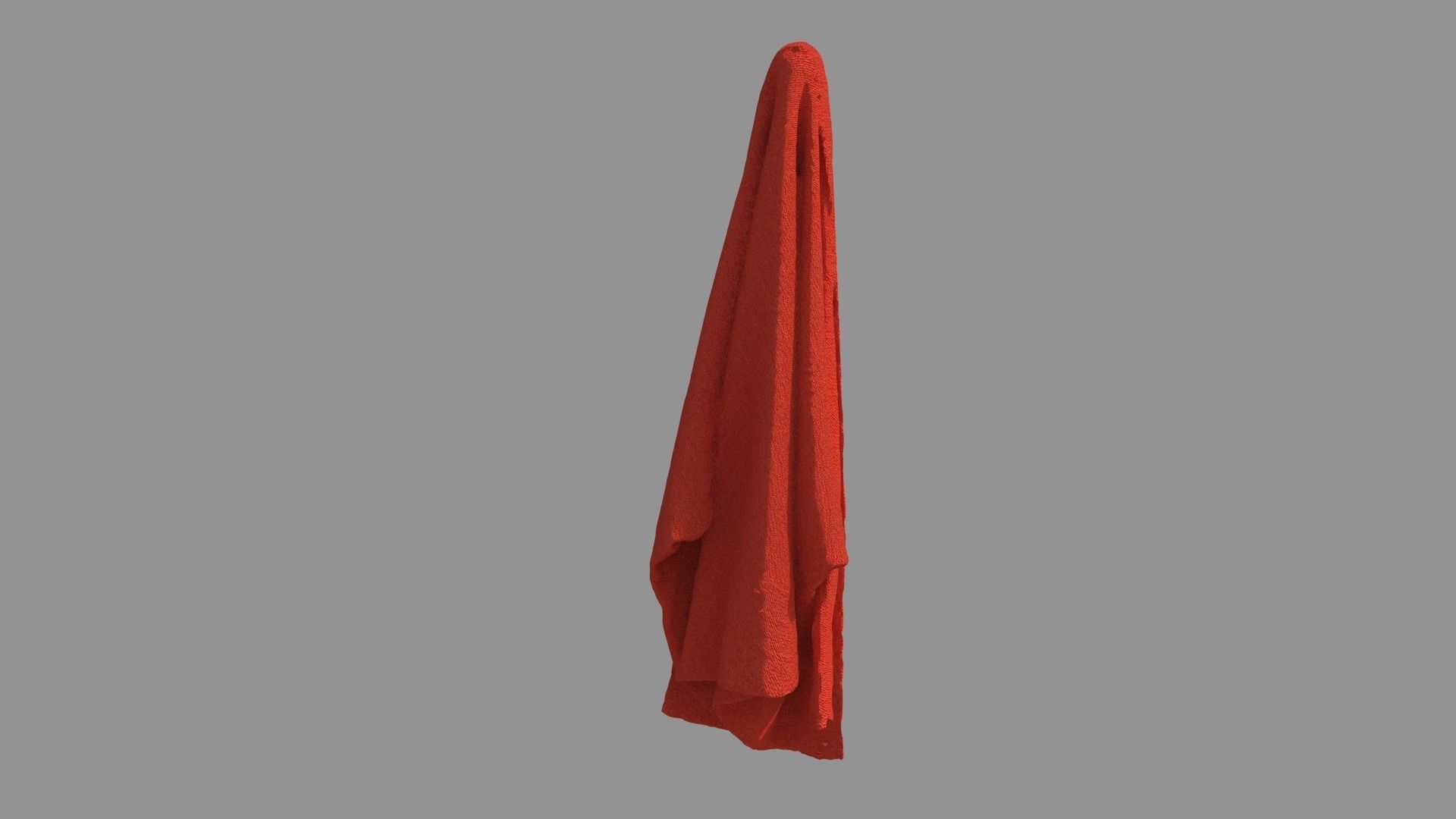 scarf cloth hanging 3D model_2