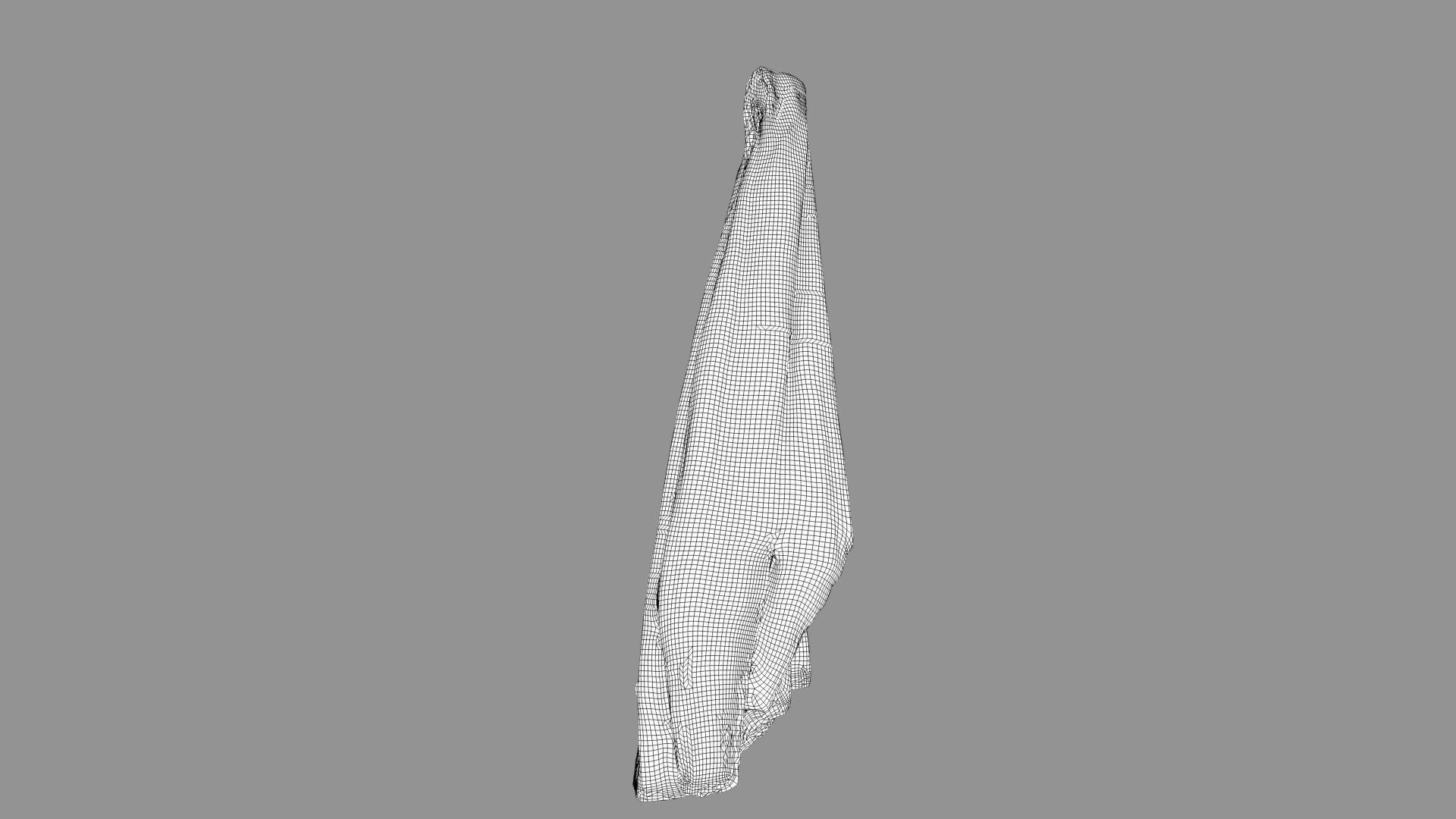 scarf cloth hanging 3D model_14