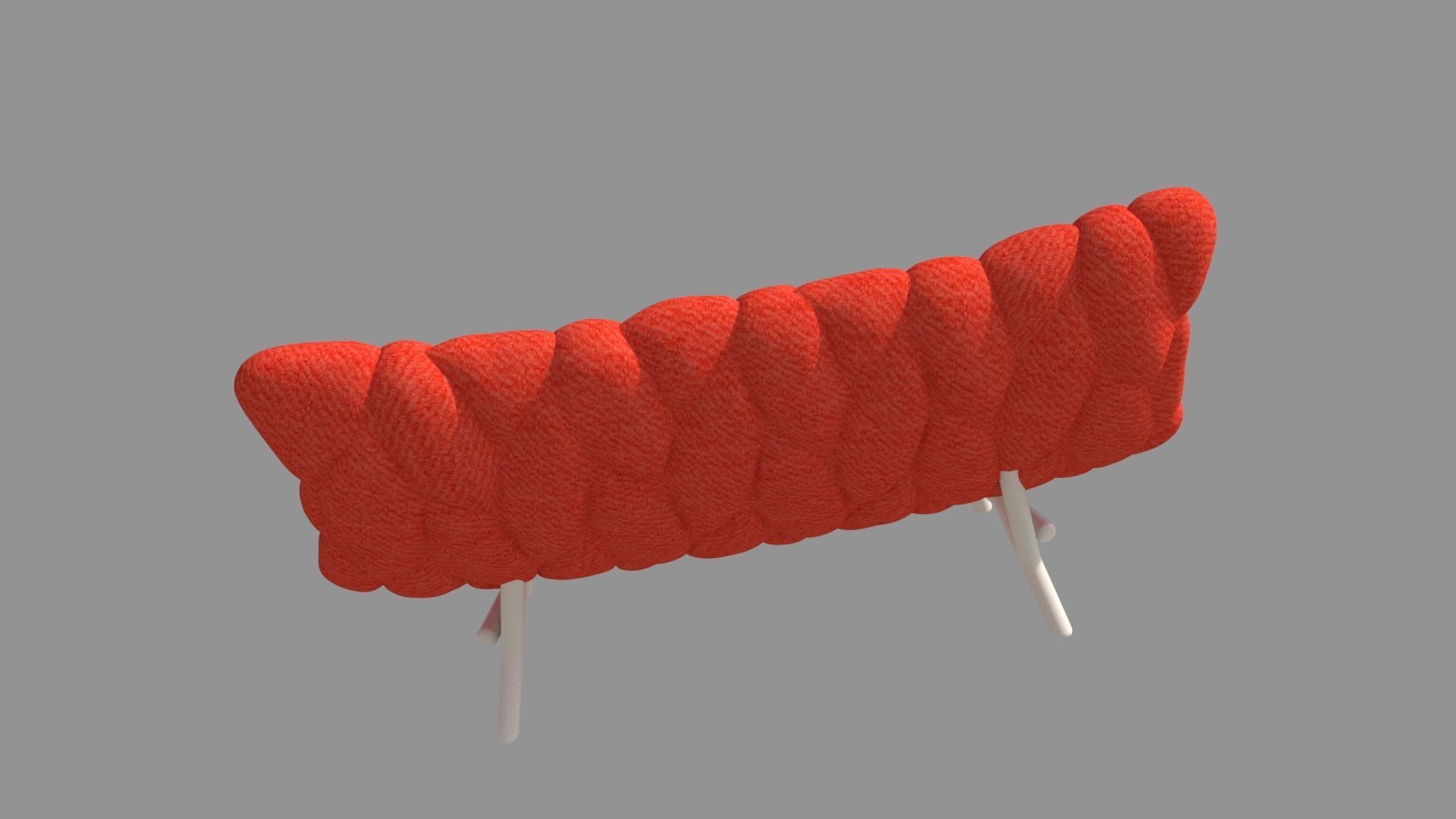 Double chair 3D model 3D model_1