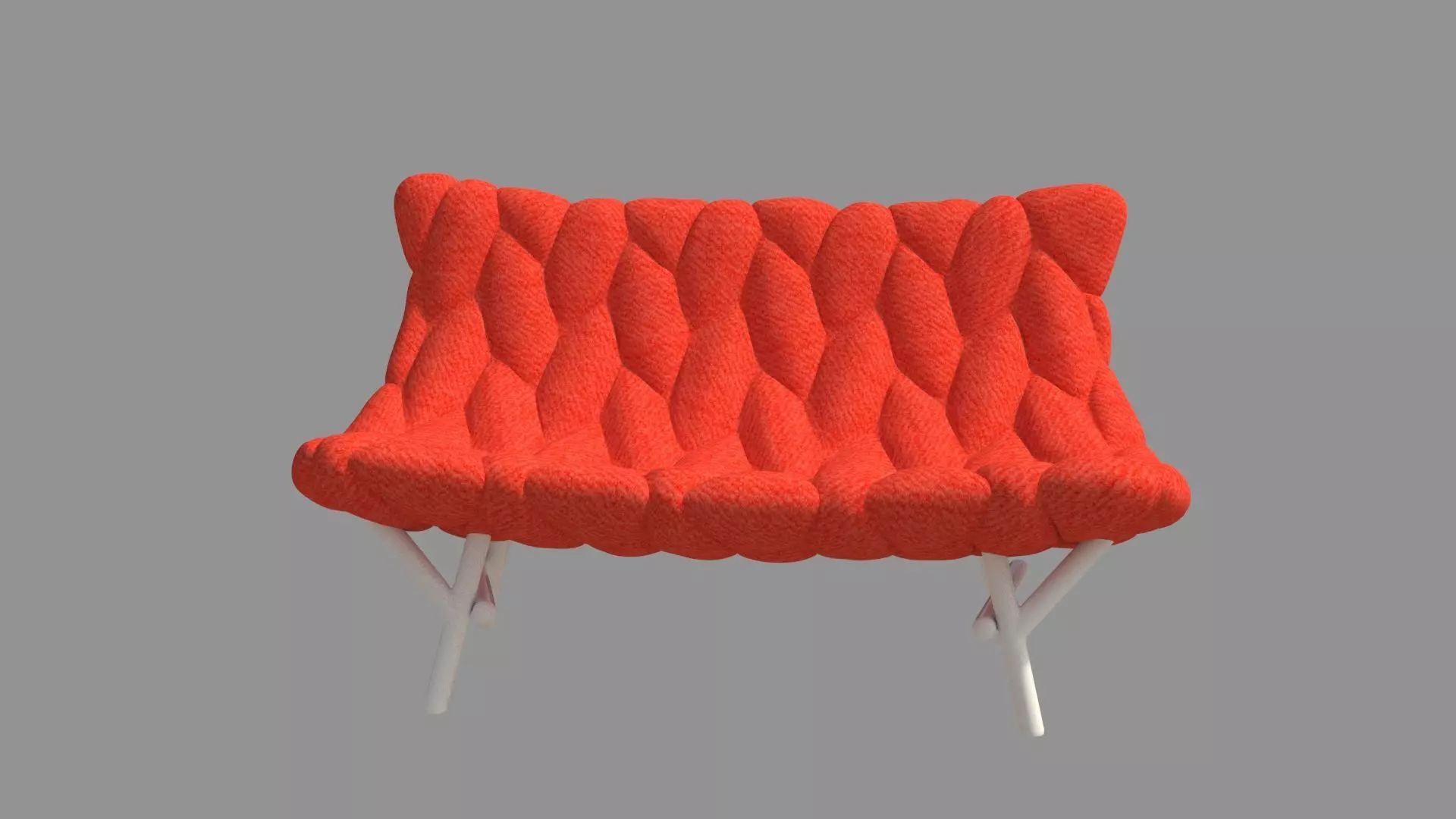 Double chair 3D model 3D model_0