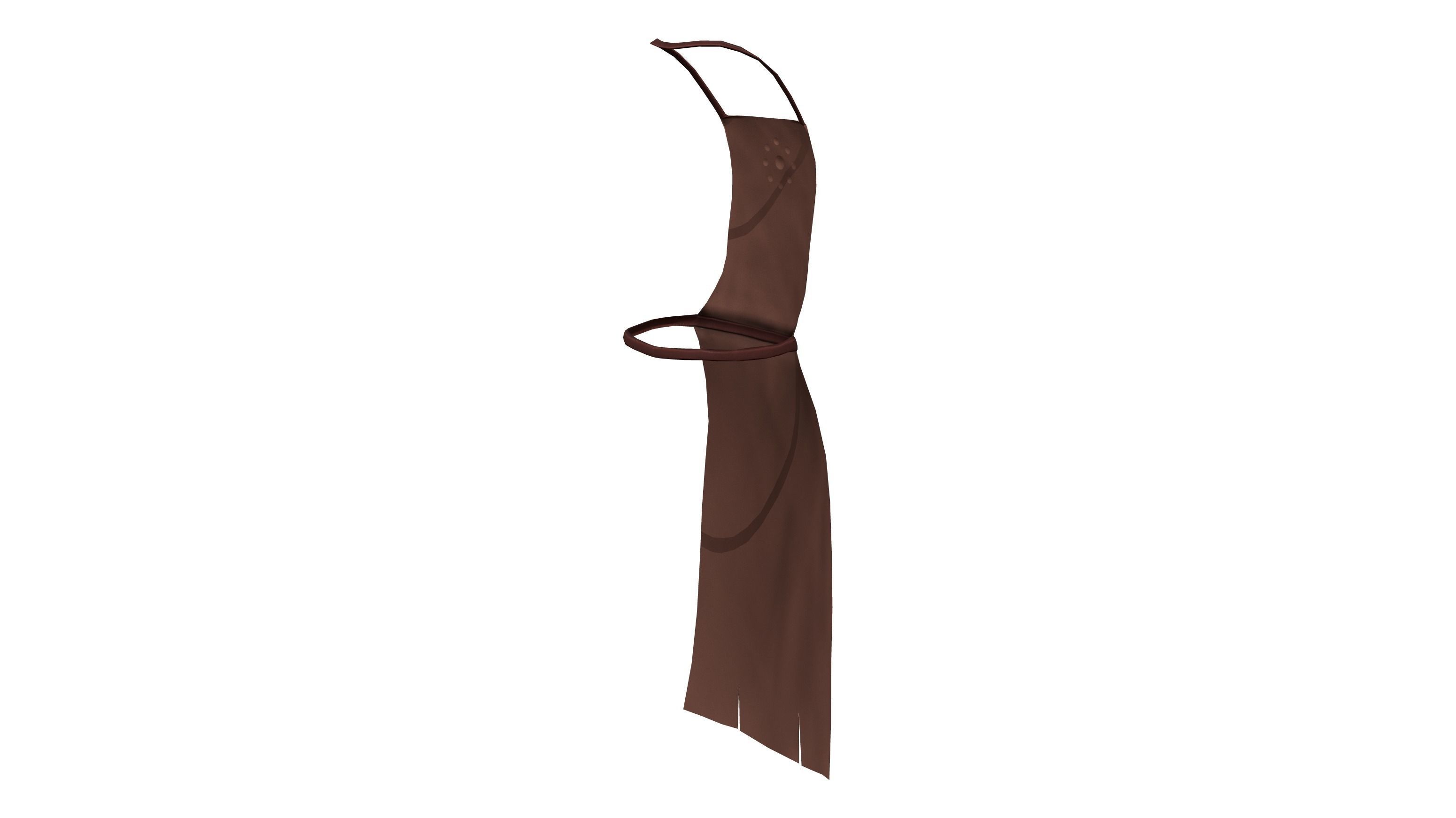 Men Medieval Apron Low-poly 3D model_5