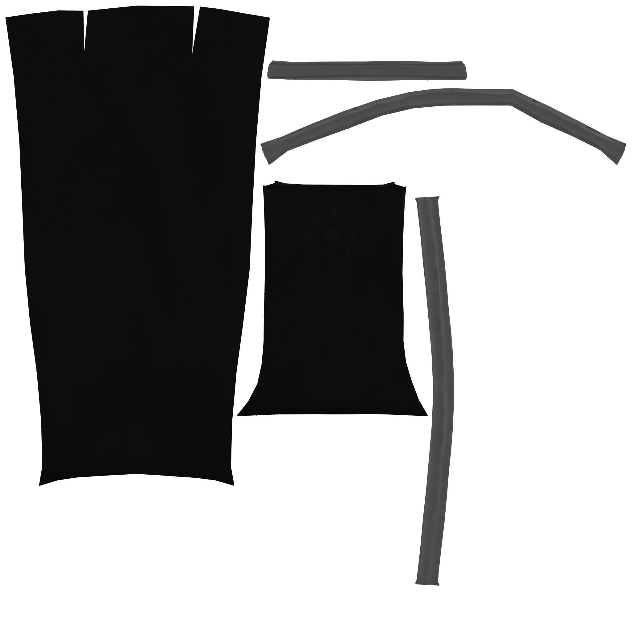 Men Medieval Apron Low-poly 3D model_11