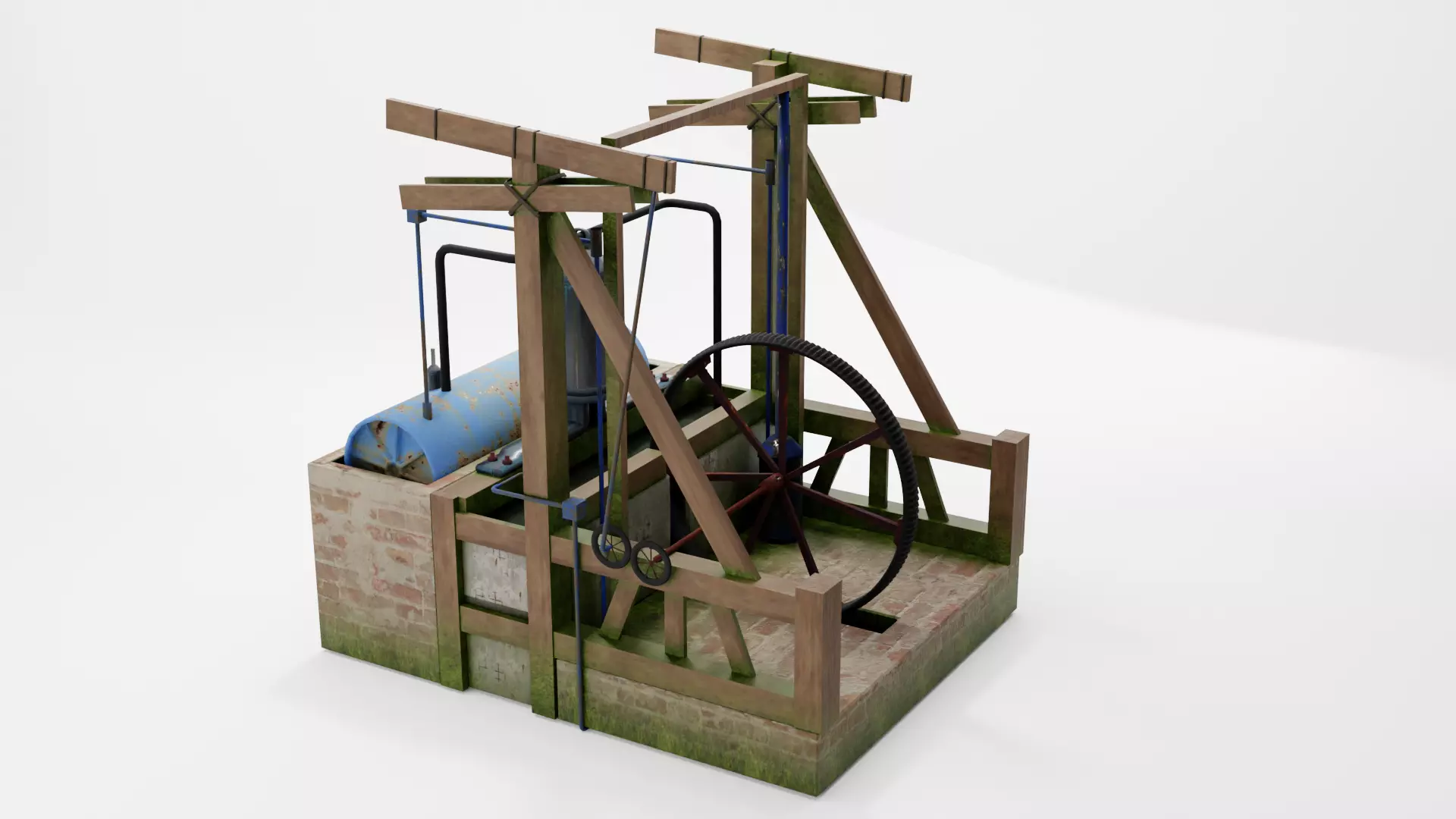 STEAM ENGINE 3D model_0