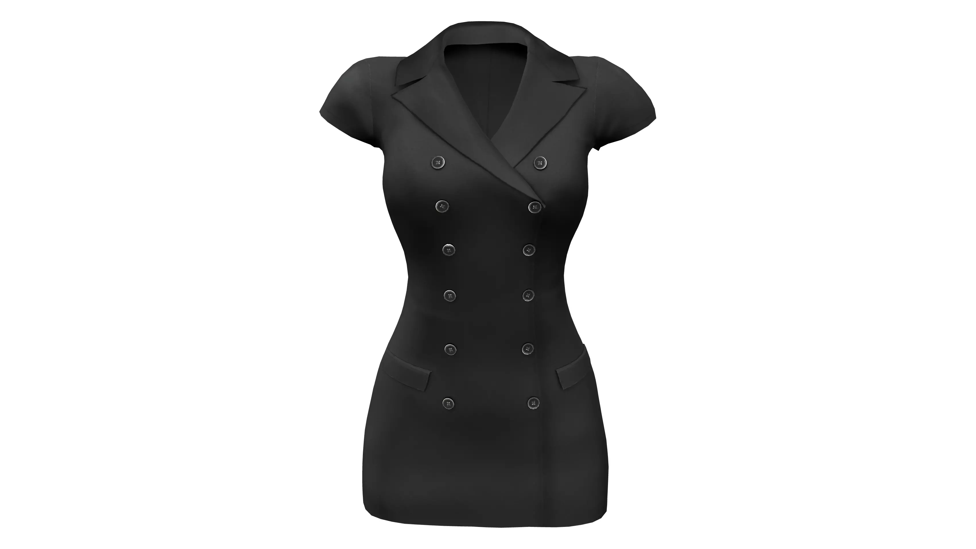 Jacket-As-A-Dress Low-poly 3D model