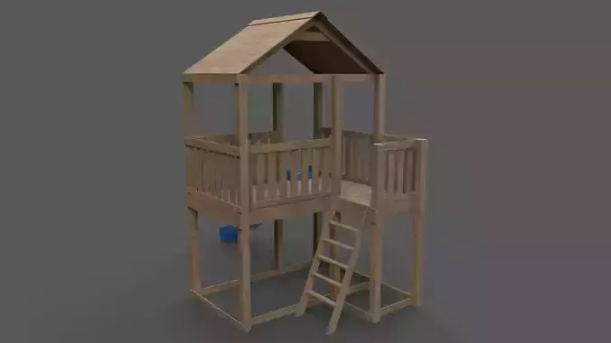 PBR Small Backyard Playground Fort A 