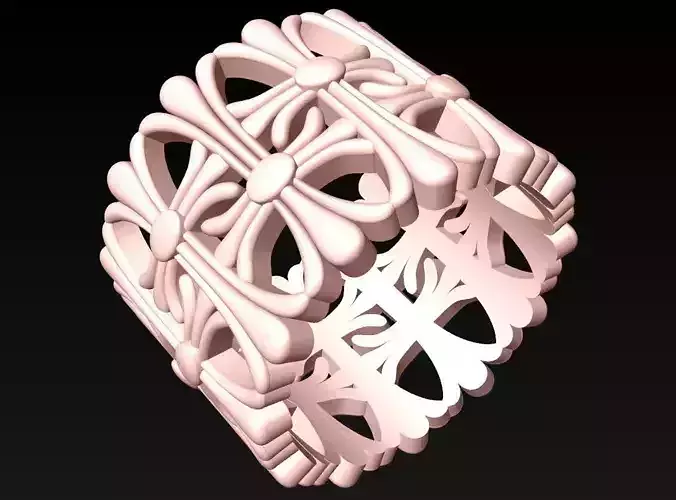 Ring pattern - Sculpture ring - Art ring - N042