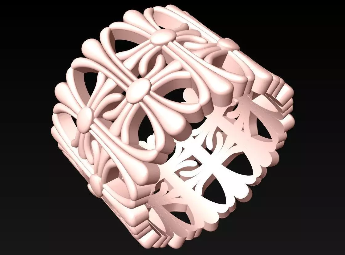 Ring pattern - Sculpture ring - Art ring - N042 3D print model
