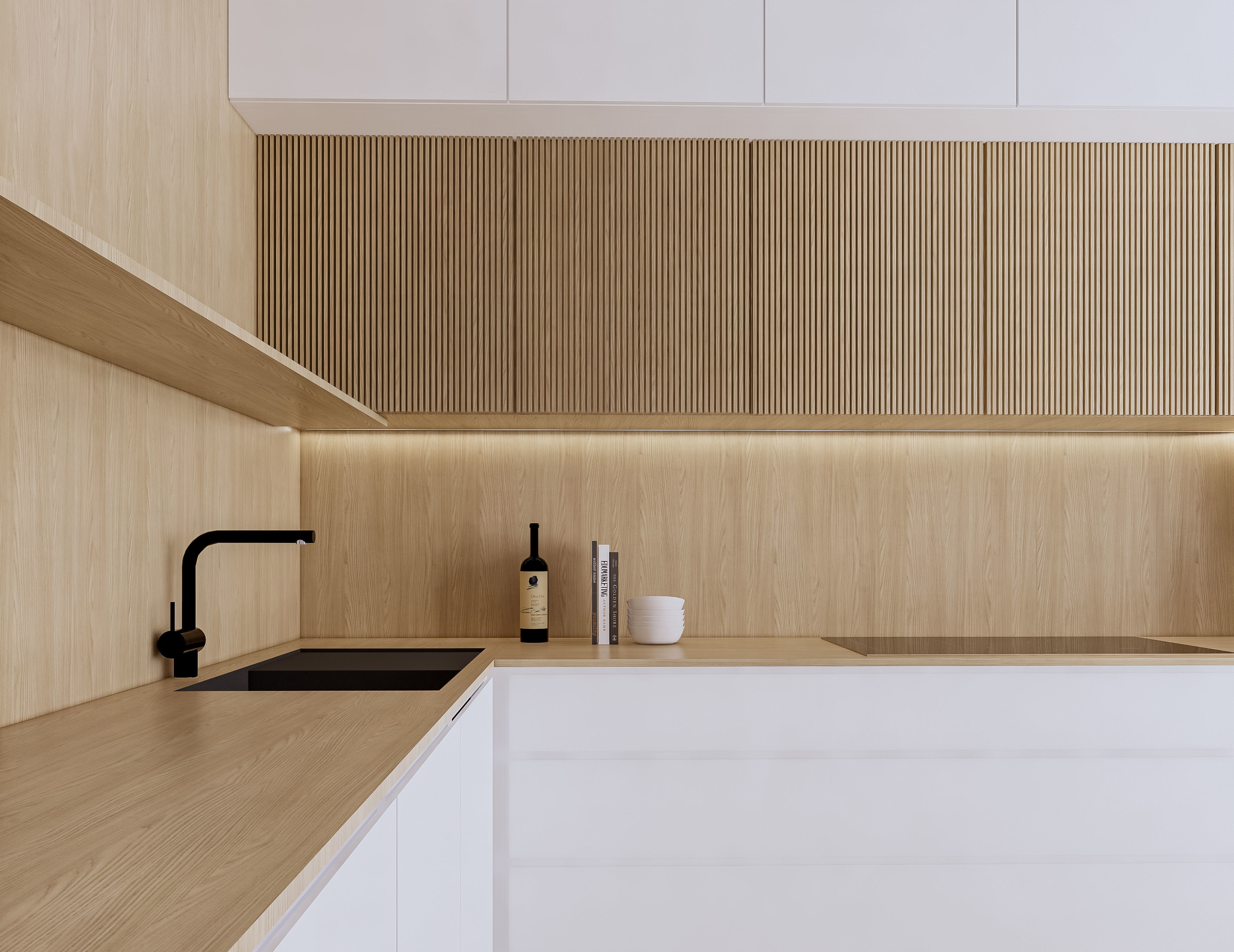 Modern Kitchen Created in Revit 11 Low-poly 3D model_4