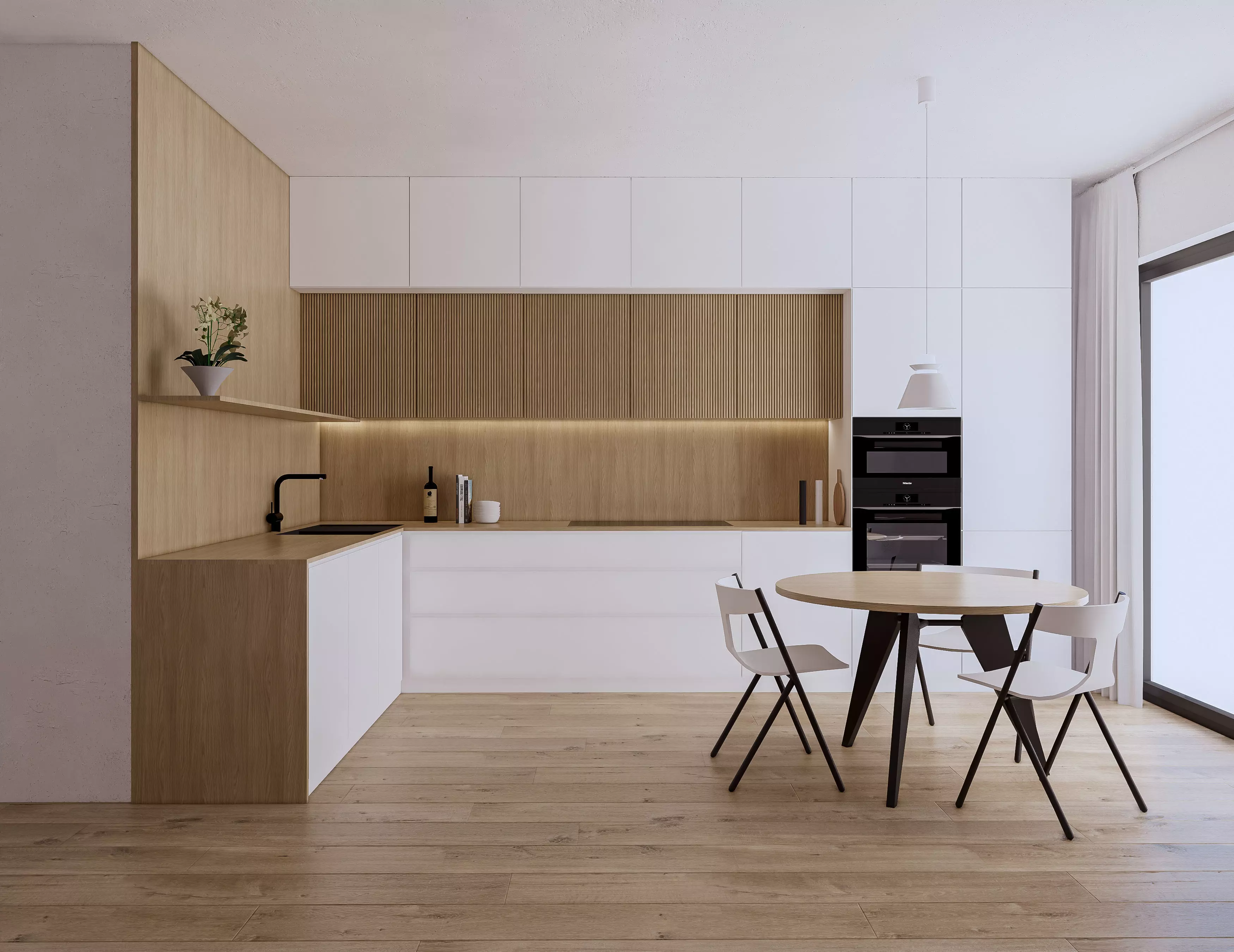 Modern Kitchen Created in Revit 11 Low-poly 3D model_0