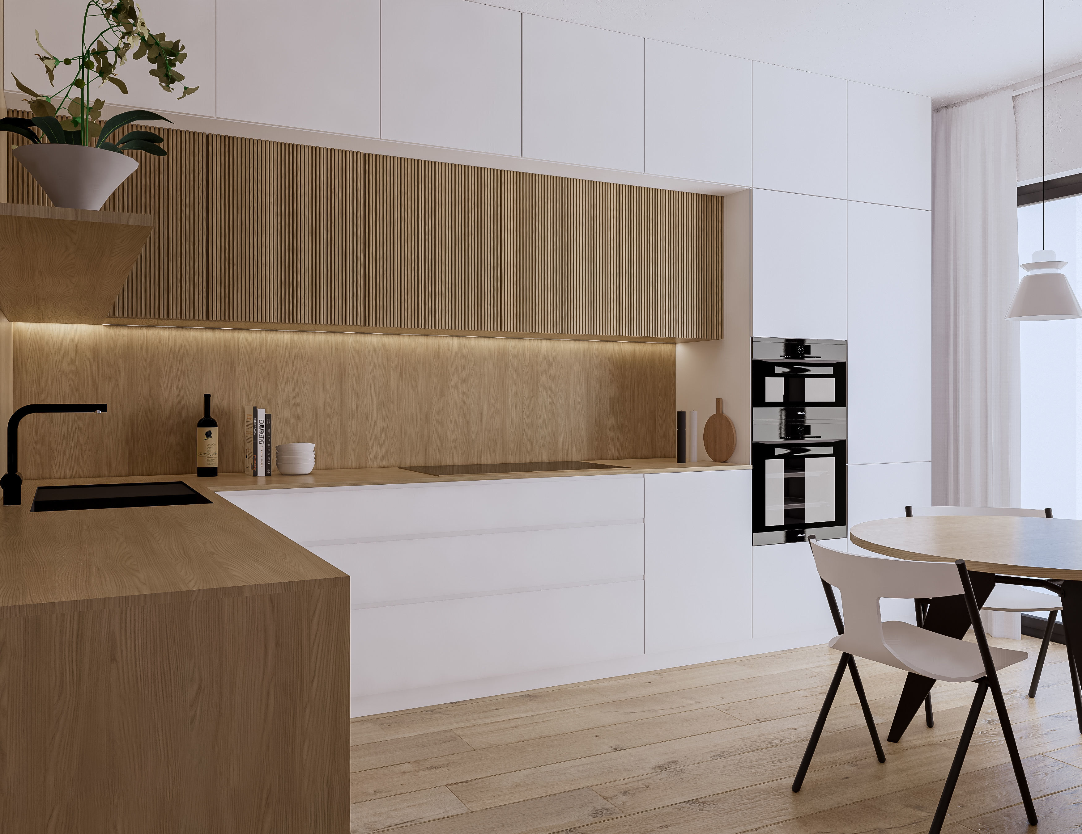 Modern Kitchen Created in Revit 11 Low-poly 3D model_3