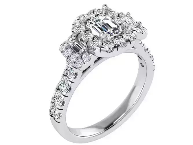 Luxurious ring 2876 3D print model 