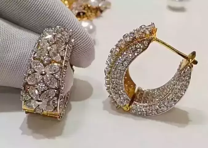 unique earrings daimond jewellery for women
