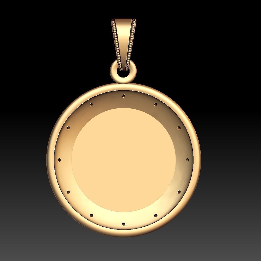 Cancer Zodiac Pendant 3D print model_14