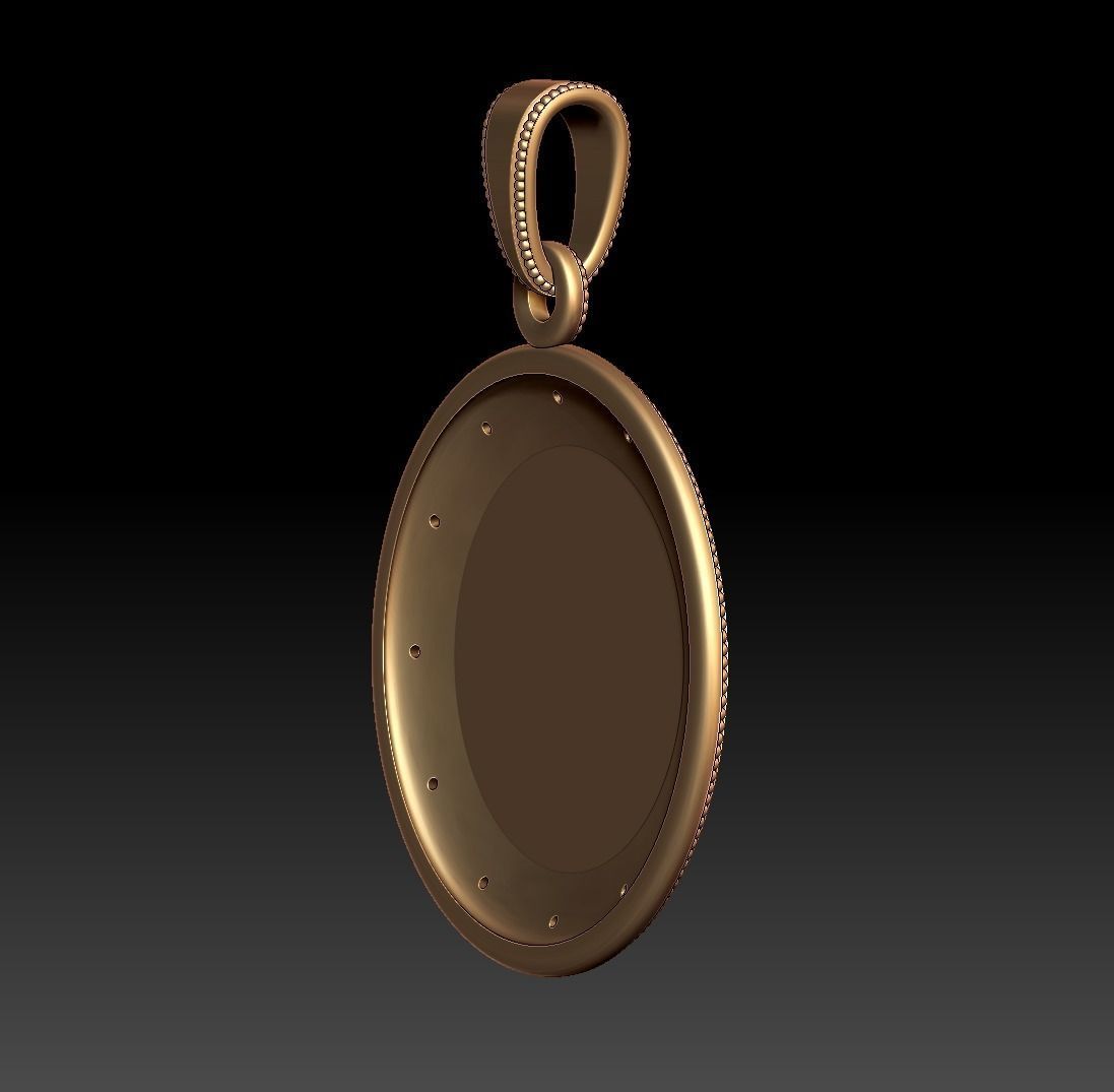 Cancer Zodiac Pendant 3D print model_13