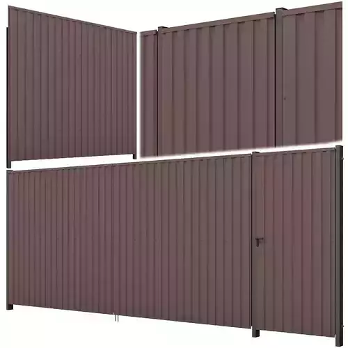 Metal Fence 2 3D model