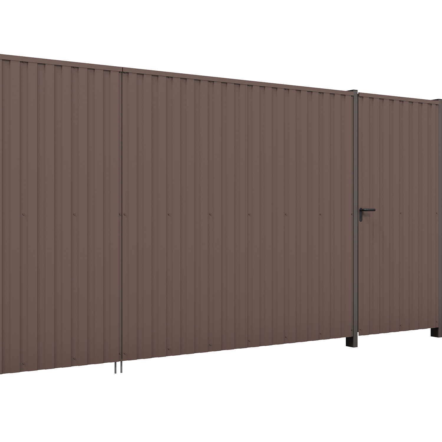 Metal Fence 2 3D model_1