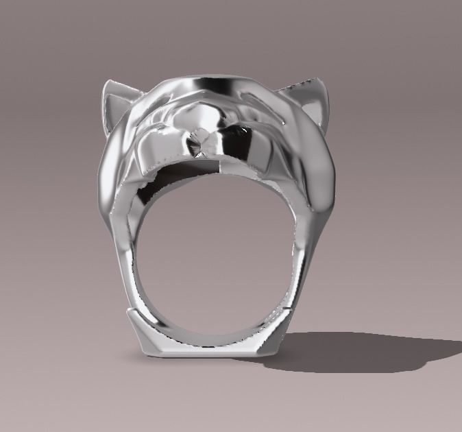 Panther ring 3D model_2