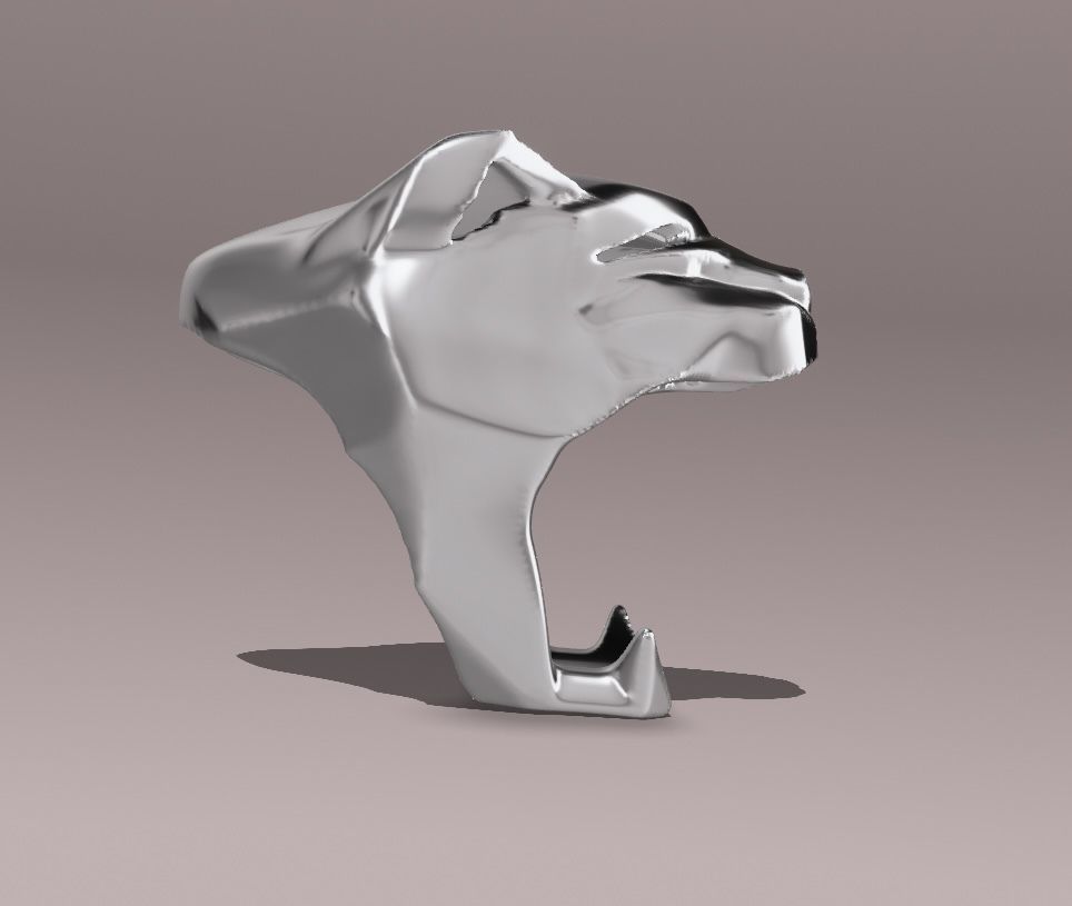 Panther ring 3D model_1