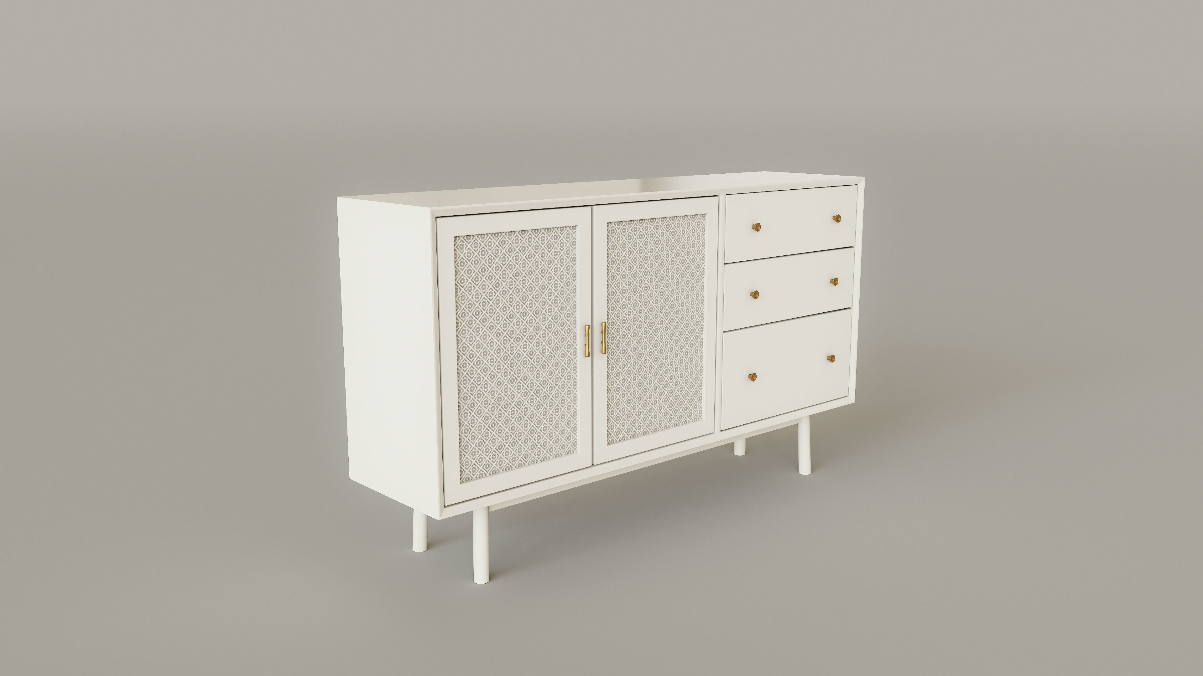 Accent Chest Free low-poly 3D model_3