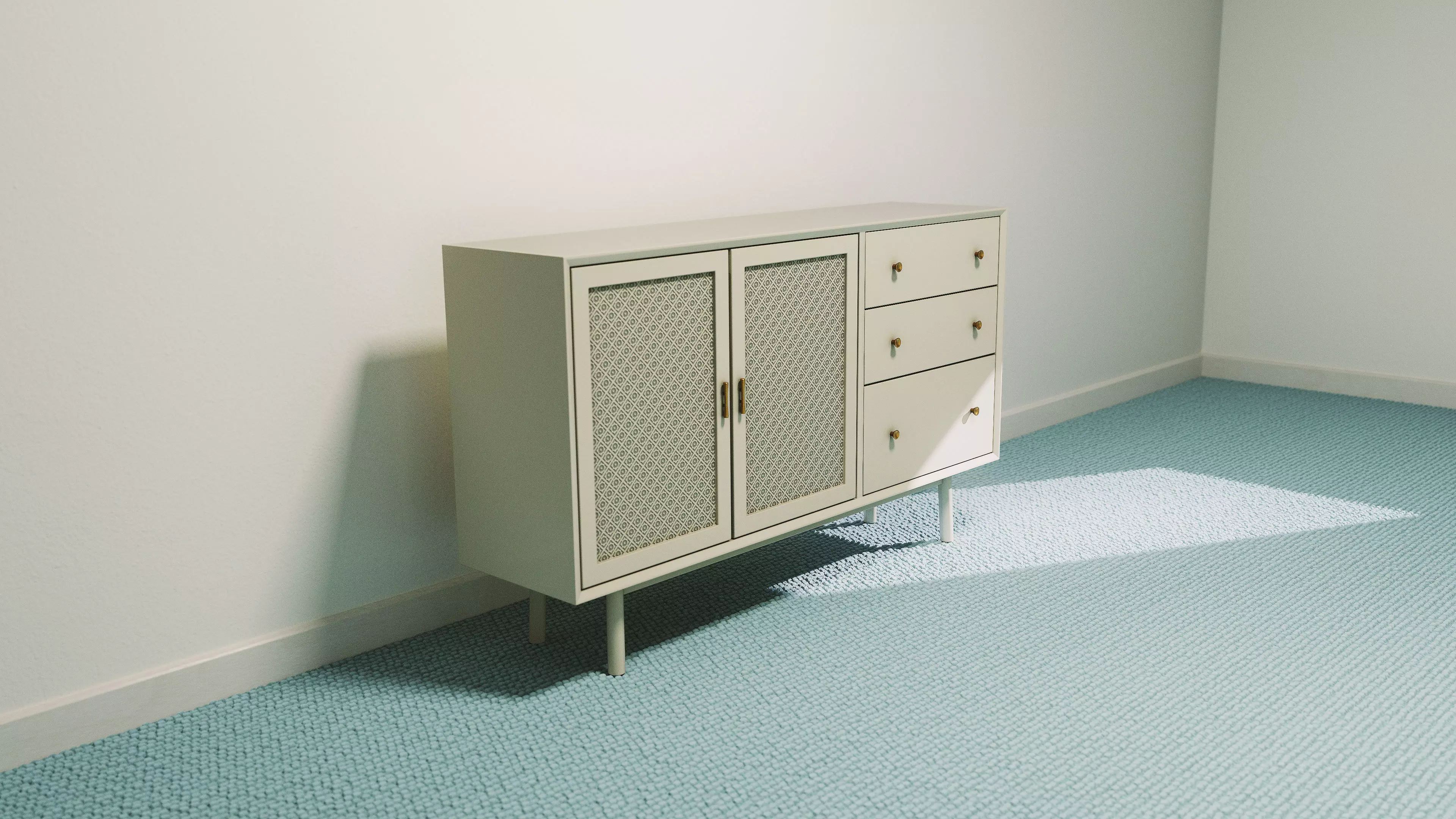 Accent Chest Free low-poly 3D model_0