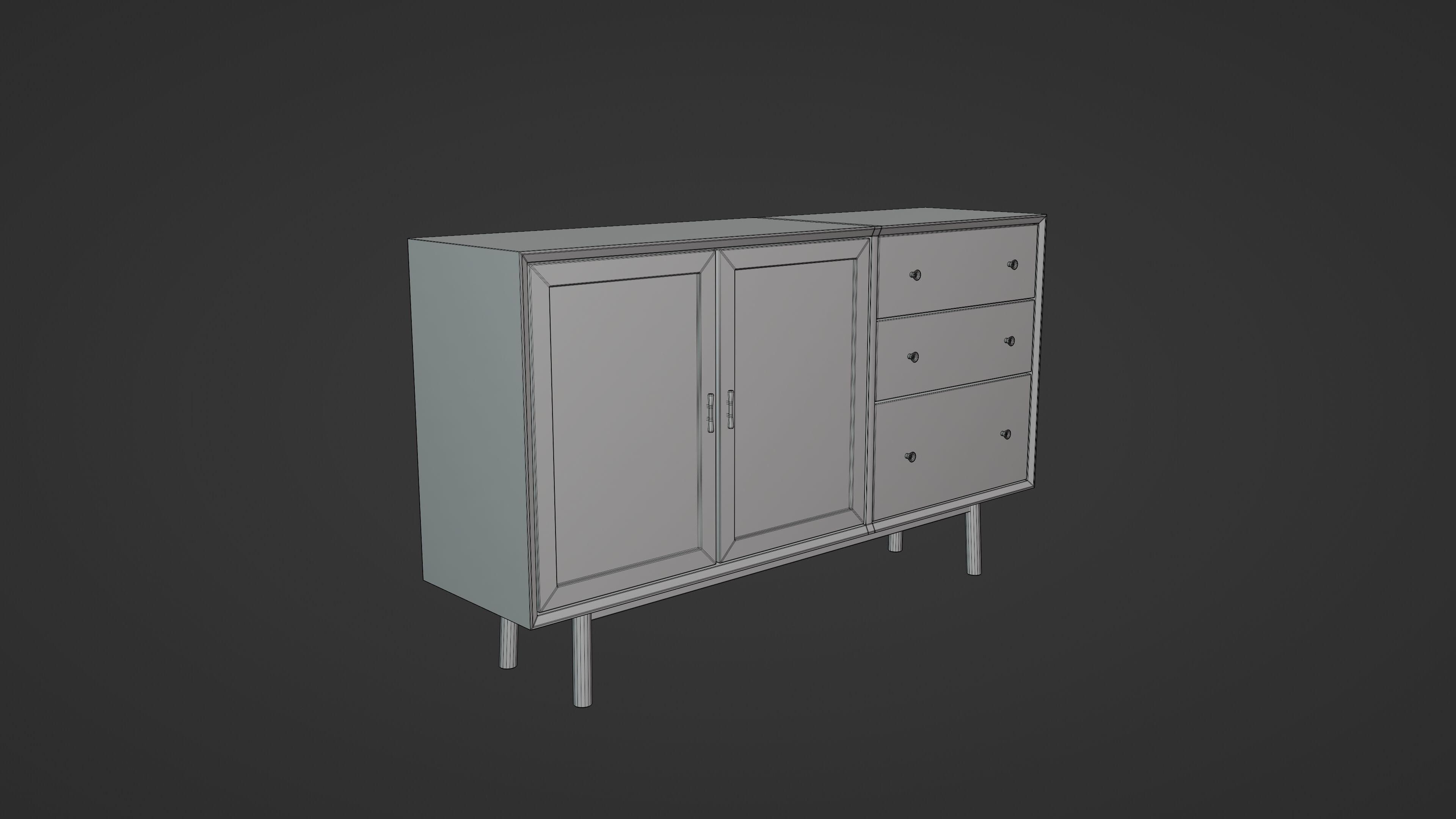 Accent Chest Free low-poly 3D model_6