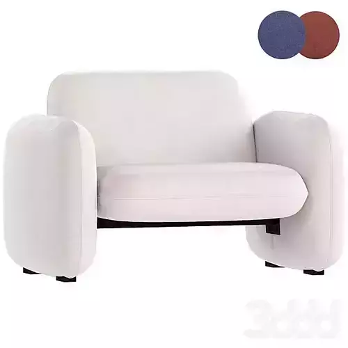 WILKES armchair By Herman Miller 3D model