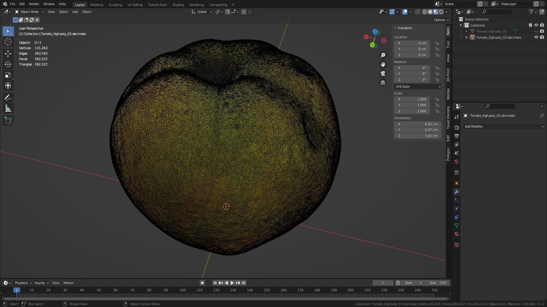 Tomato 03 high-poly 3D model_37
