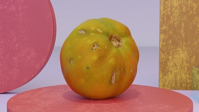 Tomato 03 high-poly 3D model 3