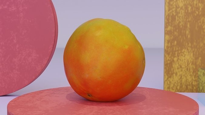 Tomato 03 high-poly 3D model 6