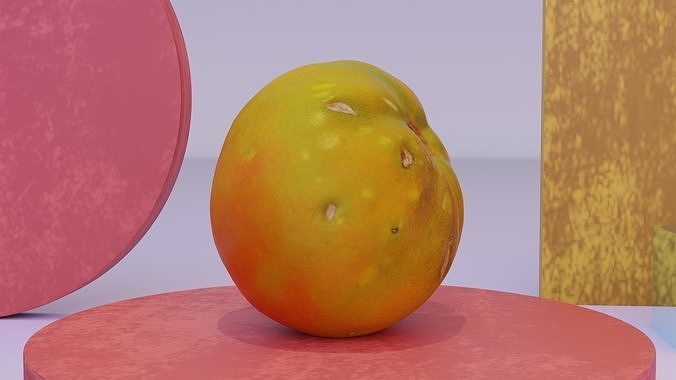 Tomato 03 high-poly 3D model 4