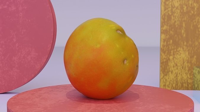 Tomato 03 high-poly 3D model 5