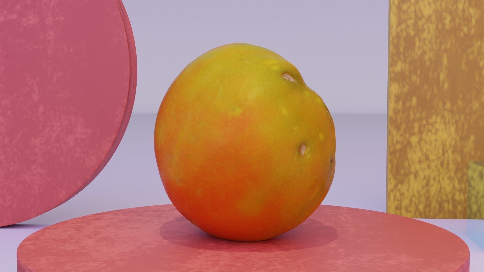Tomato 03 high-poly 3D model_4