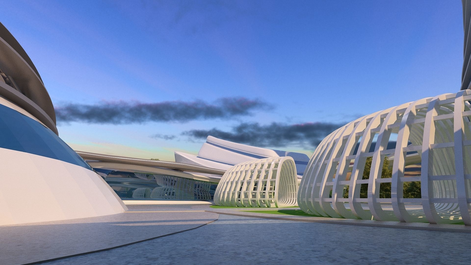 0013 - Futuristic City - 2021 - 01 - 2Ds Plans - 3Ds Files 3D model_7