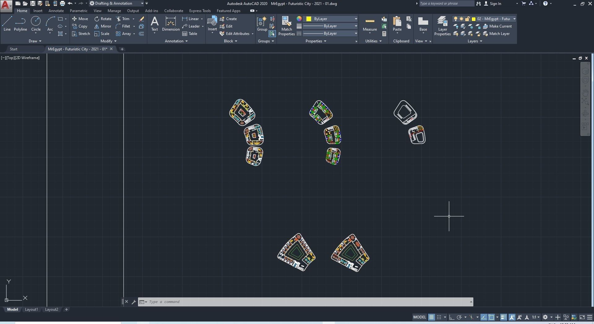 0013 - Futuristic City - 2021 - 01 - 2Ds Plans - 3Ds Files 3D model_39