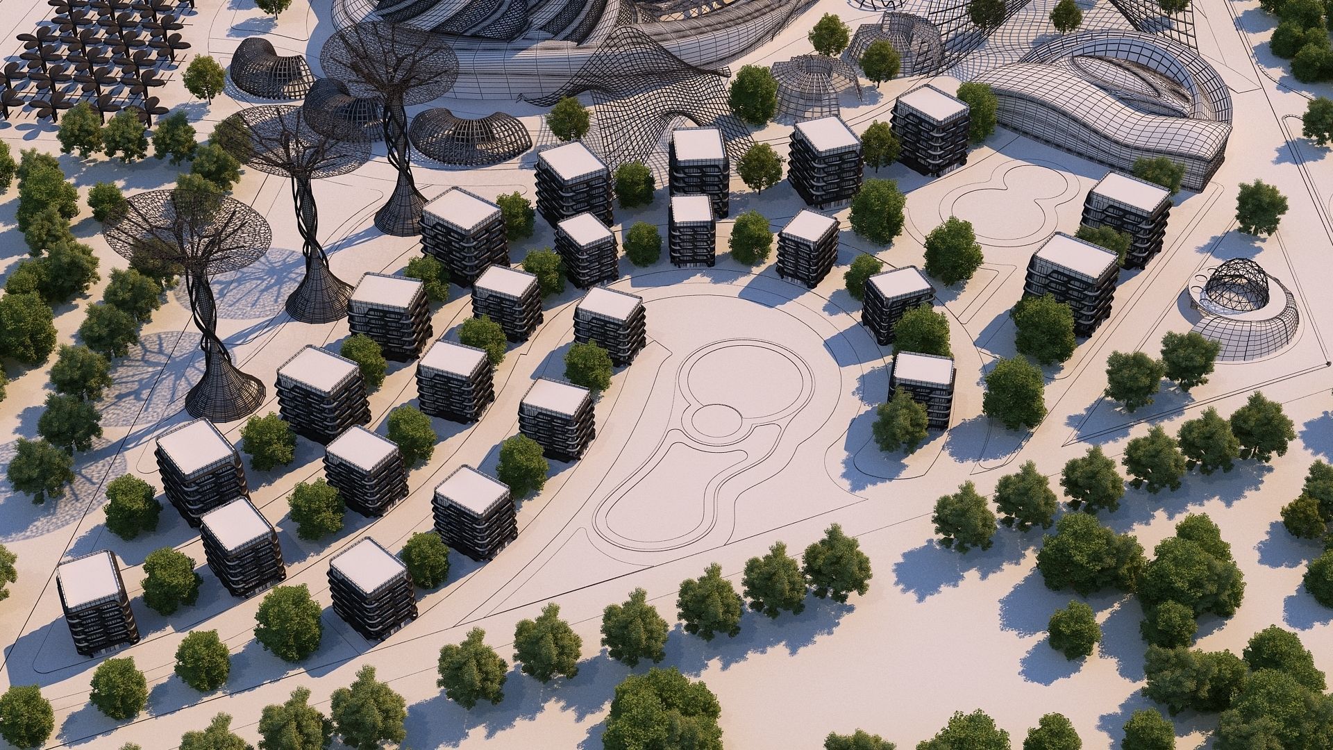 0013 - Futuristic City - 2021 - 01 - 2Ds Plans - 3Ds Files 3D model_30