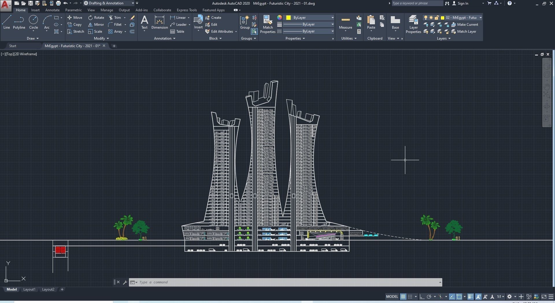 0013 - Futuristic City - 2021 - 01 - 2Ds Plans - 3Ds Files 3D model_37