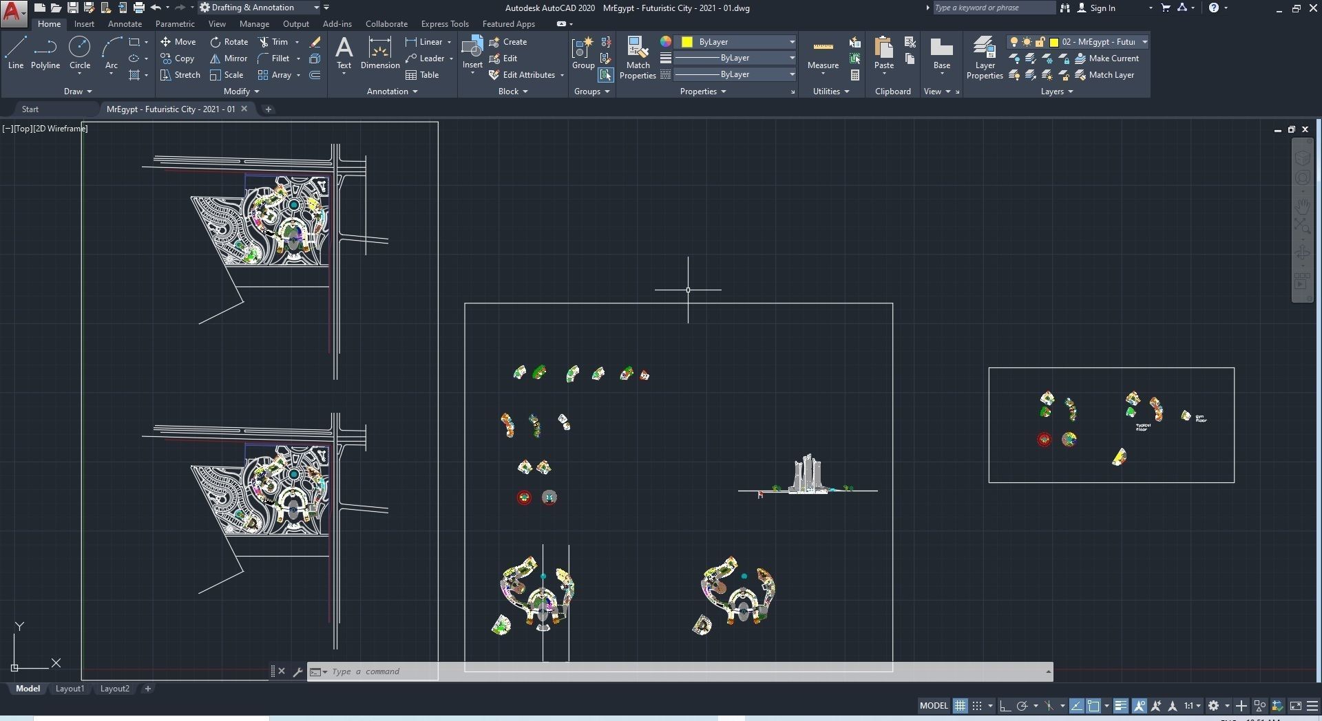 0013 - Futuristic City - 2021 - 01 - 2Ds Plans - 3Ds Files 3D model_35