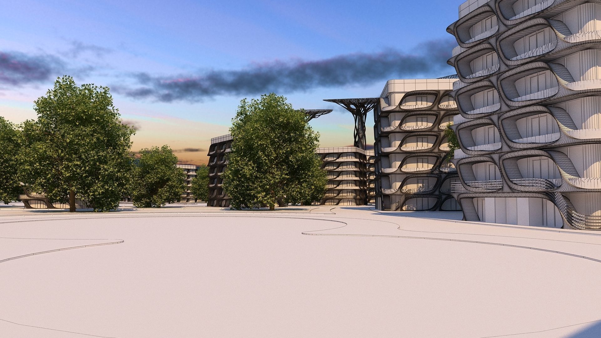 0013 - Futuristic City - 2021 - 01 - 2Ds Plans - 3Ds Files 3D model_26