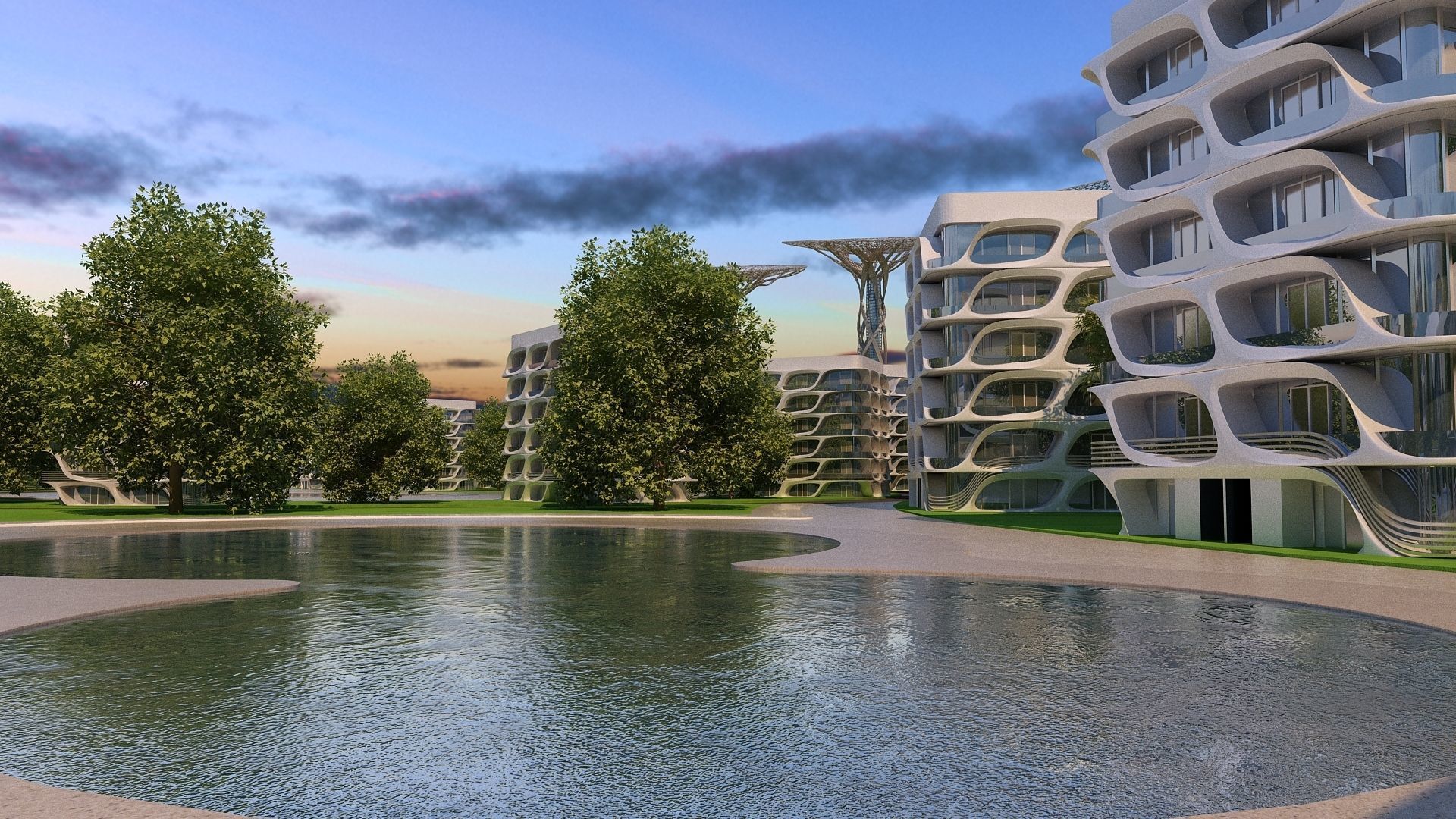 0013 - Futuristic City - 2021 - 01 - 2Ds Plans - 3Ds Files 3D model_11