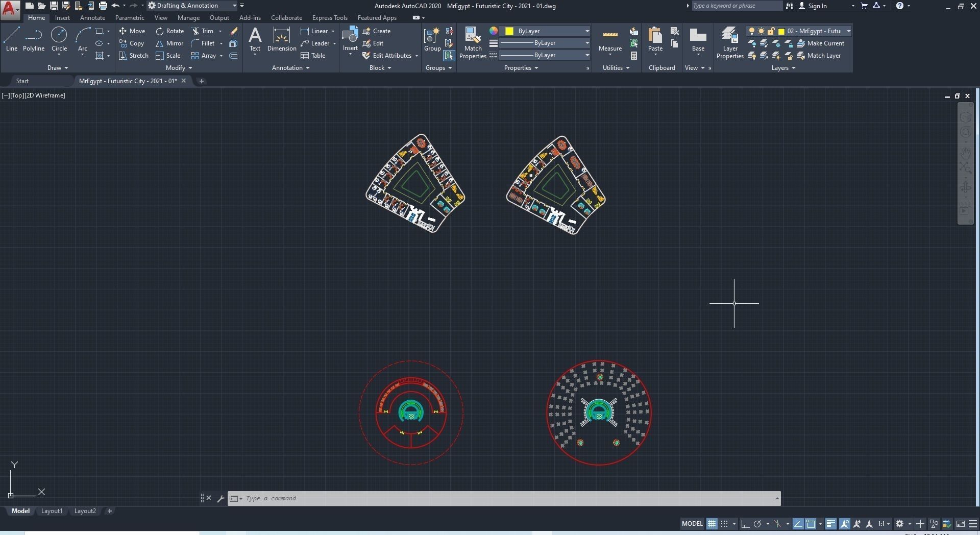 0013 - Futuristic City - 2021 - 01 - 2Ds Plans - 3Ds Files 3D model_41