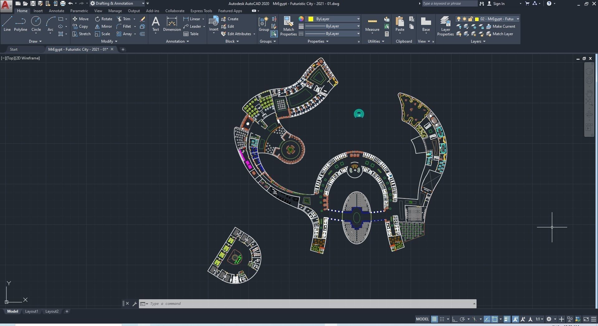 0013 - Futuristic City - 2021 - 01 - 2Ds Plans - 3Ds Files 3D model_38