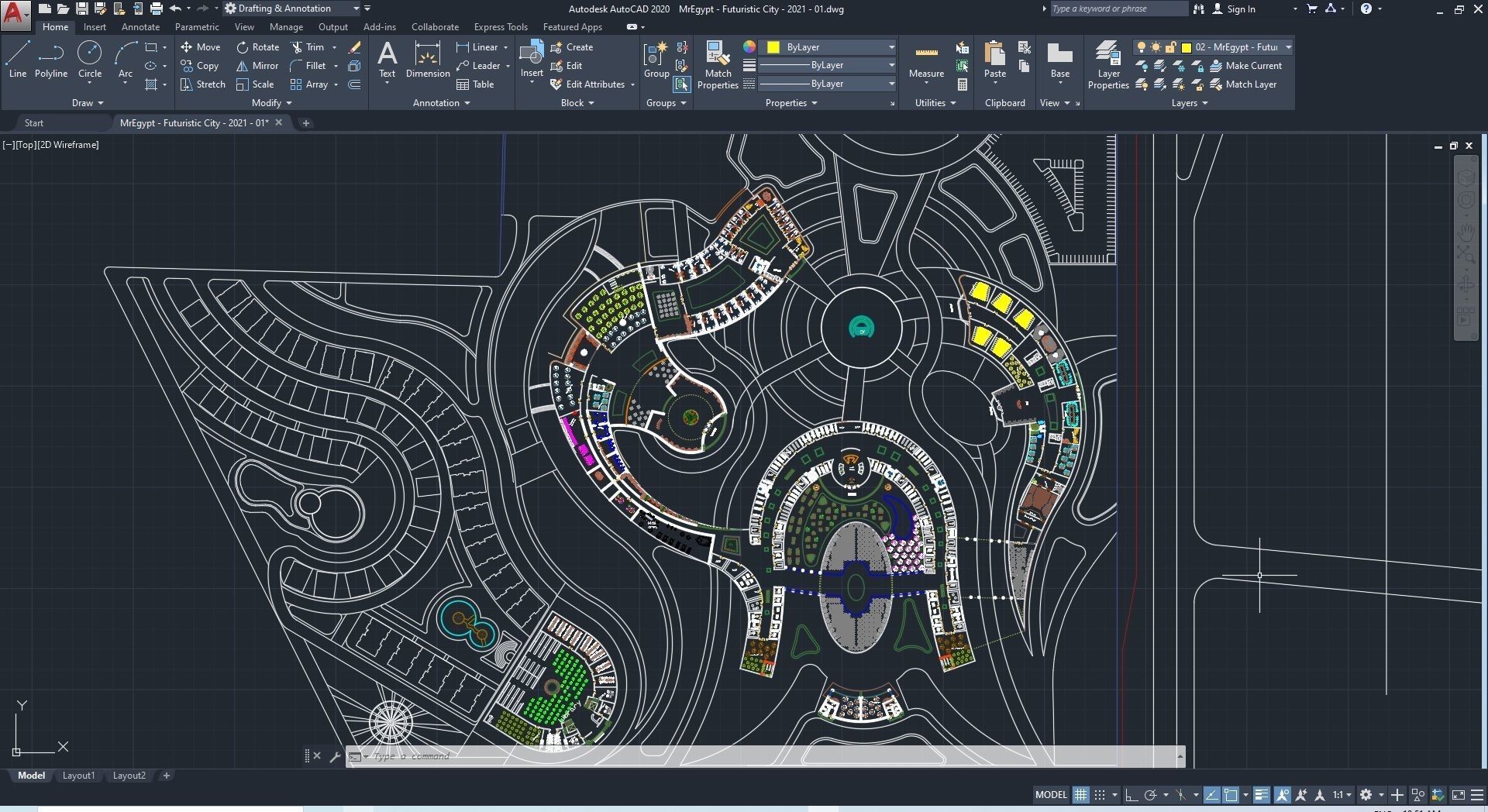 0013 - Futuristic City - 2021 - 01 - 2Ds Plans - 3Ds Files 3D model_34