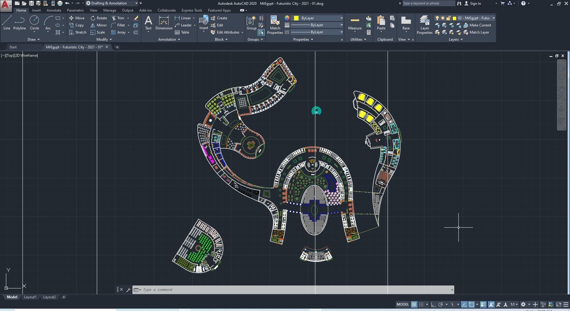 0013 - Futuristic City - 2021 - 01 - 2Ds Plans - 3Ds Files 3D model_36