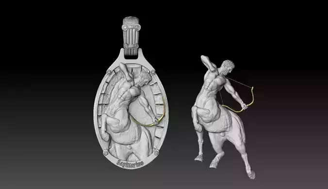 Sagitarius KENTAYROS zodiac Jewelry pendant 2022  3D print model