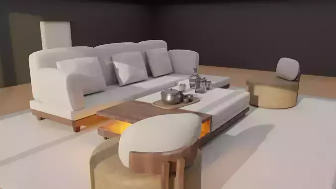 Sofa design 3D model