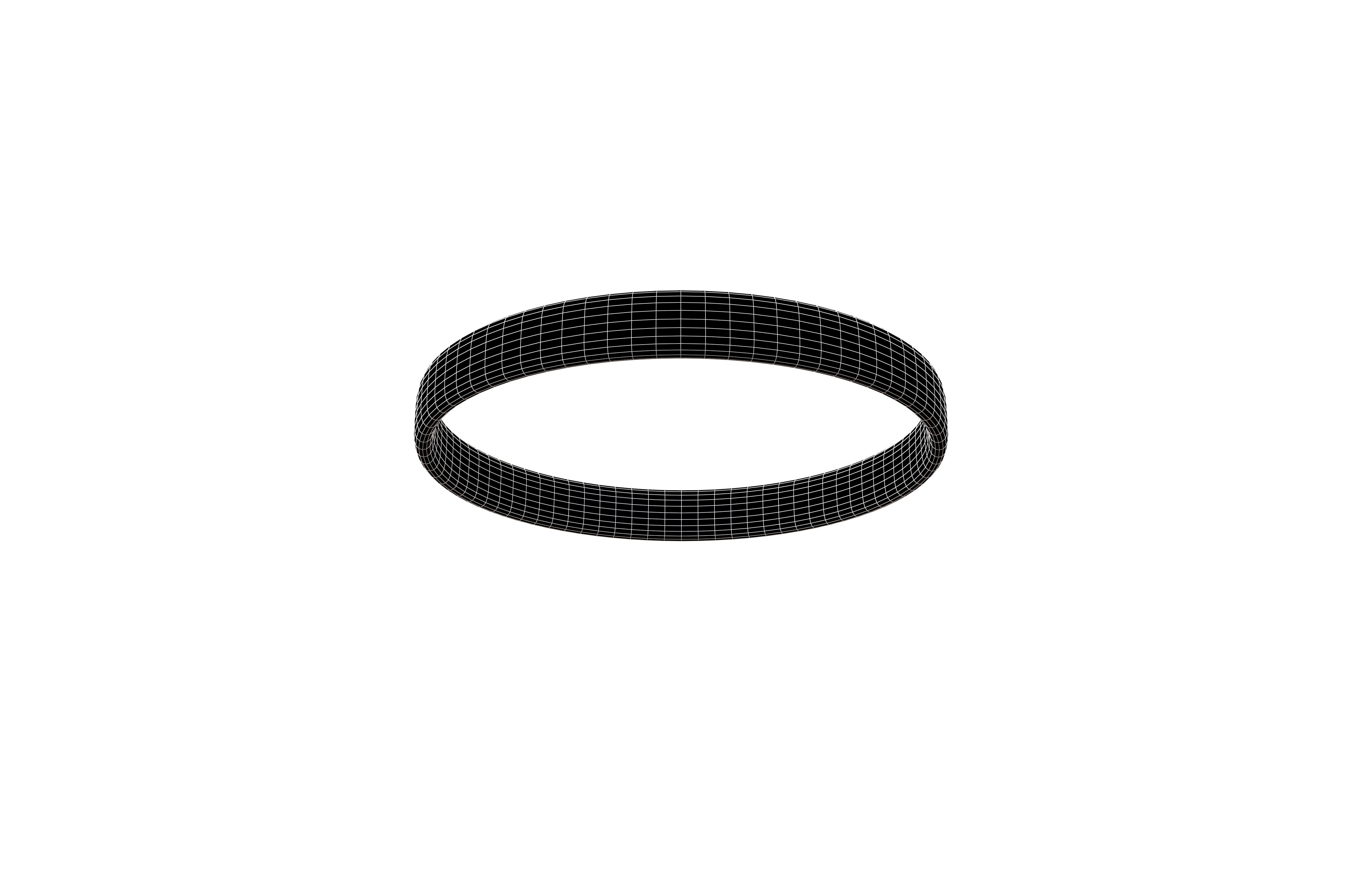 Silicone Wristband v1 002 Low-poly 3D model_5