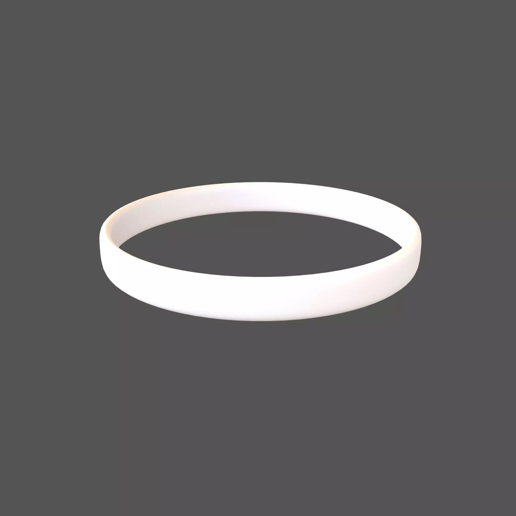 Silicone Wristband v1 002 Low-poly 3D model_0