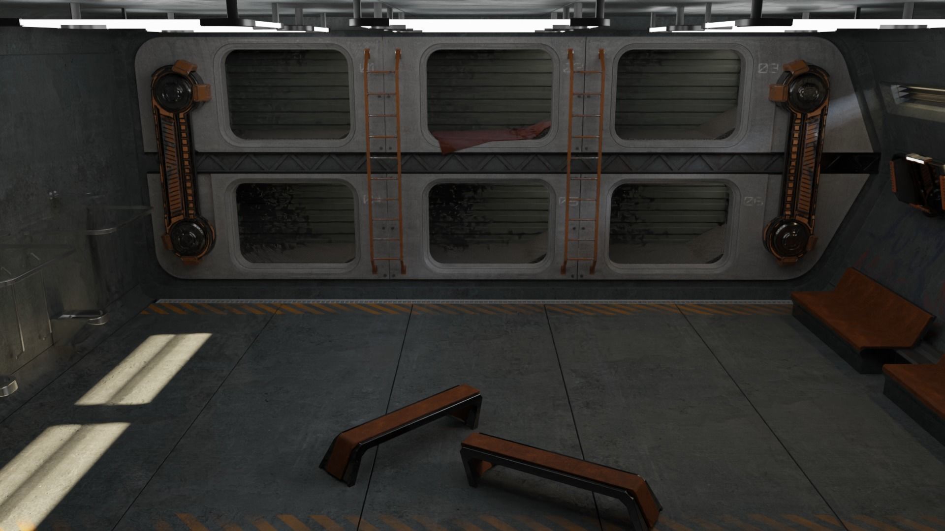 Cyberpunk Scene v9 - The Prison 3D model_3