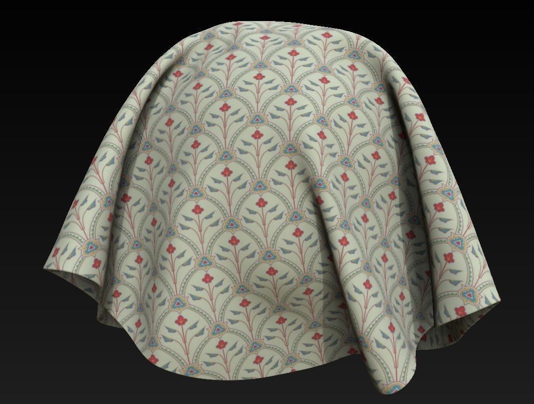 10 Fabric Patterns Vol 10 Low-poly 3D model_7